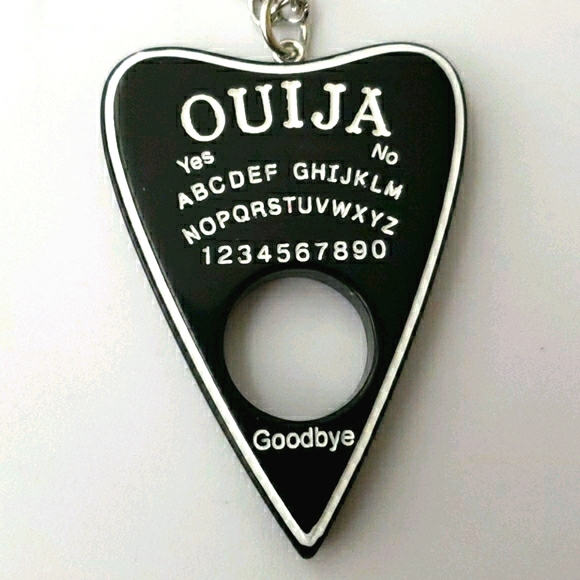 Ouija Board Pendant Silver Chain Necklace - Picture 2 of 6